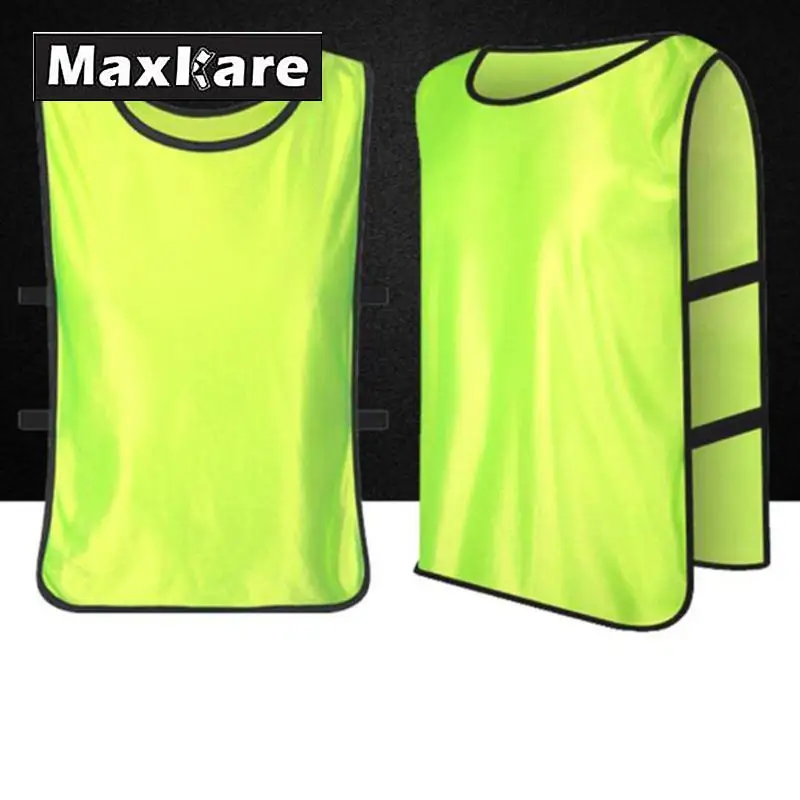 Maxkare pinnies الأطفال كيد فريق الرياضي لكرة القدم التدريب الفانيلة القطار مريلة سترة