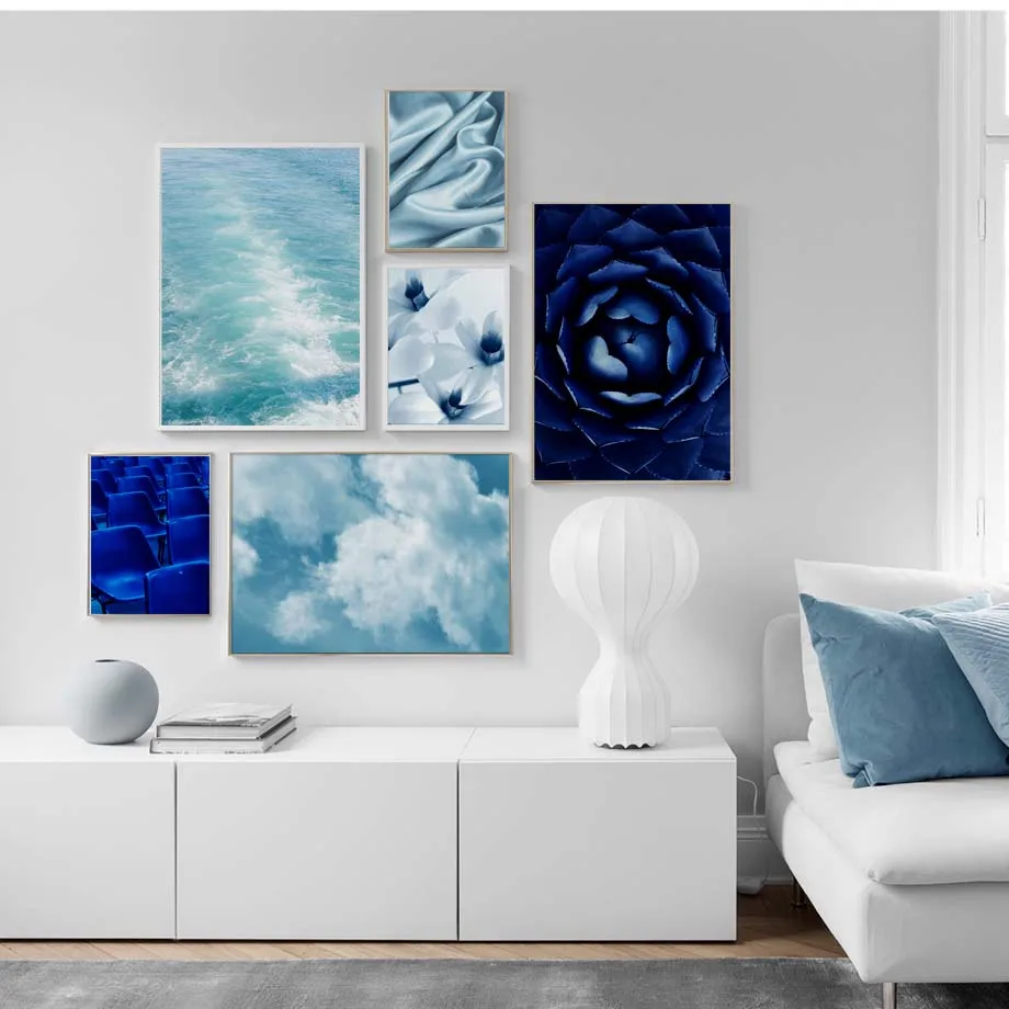 Blue-Sea-Sky-Flower-Silk-Landscape-Wall-Art-Canvas-Painting-Nordic-Posters-And-Prints-Wall-Pictures