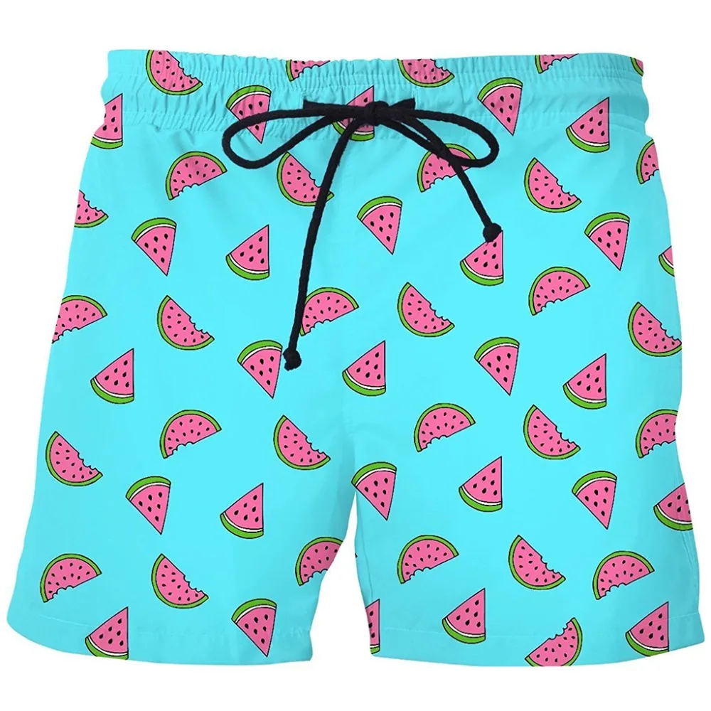 

PLstar Cosmos 2018 Summer Men Casual Shorts 3d Watermelon Pineapple banana Trousers For Women/Men Regualr Outwear Casual Shorts