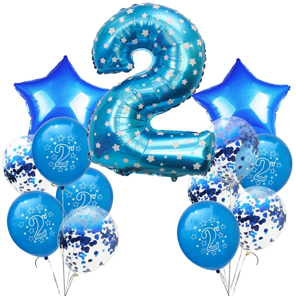ballon anniversaire 2 ans Amawill Ballons Latex Nombres 2 Pour 2 Ans 10 Pieces Pour Fete ballon anniversaire 2 ans