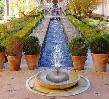 

1.4w Solar Rose Shape Floating Water Fountain for Pond Garden Patio Decor