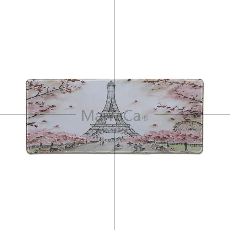 MaiYaCa Cool Eiffel Tower уникальный Настольный коврик игровой для мыши большой с
