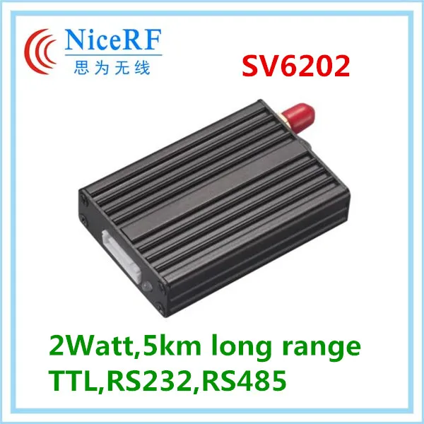 2 компл./лот 5 км 470 мГц | 433 мГц 2 Вт RF беспроводной Long Range трансивер Module Kit (SV6202 + присоски антенна + заглушка)