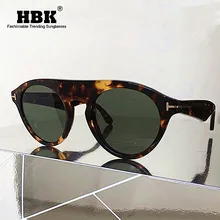HBK круглые стимпанк Солнцезащитные очки Мужские крутые новые модные унисекс Брендовые дизайнерские женские солнцезащитные очки прозрачные очки для улицы UV400