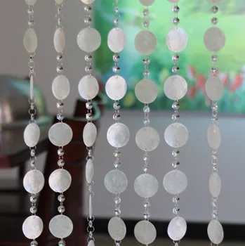 

5m Natural shell Curtain glass bead curtain Indoor partition Decorative curtains