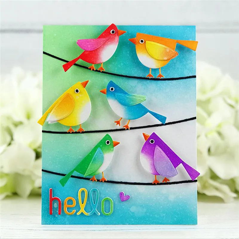 

InLoveArts Dies Cutting New Birds of Feather Animal Flower Leaf Heart Die Metal Cutting for Scrapbooking Cuts for Card Stencils