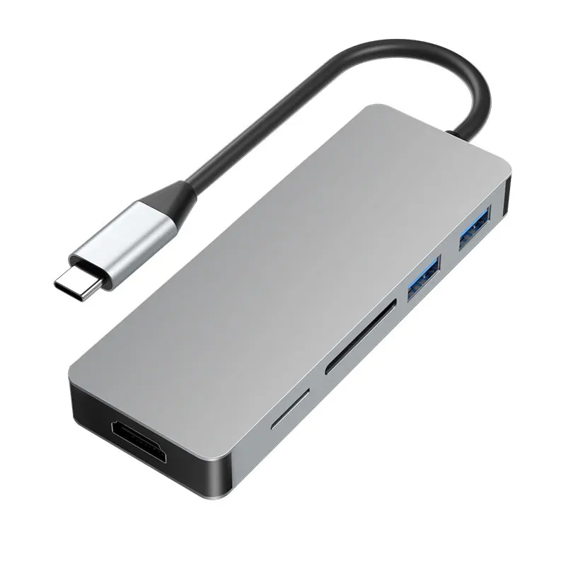 

5 in 1 USB C Hub Thunderbolt 3 Type C Phone Adapter OTG for Macbook Chromebook Samsung S8 S9 Huawei Notebook Laptop HDMI