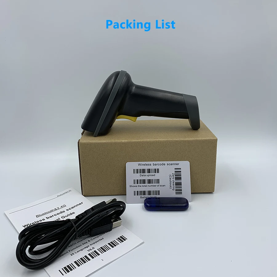 Portable mini Bluetooth Wireless bar code Scanner 1D Barcode reader handheld mobile scanner Android