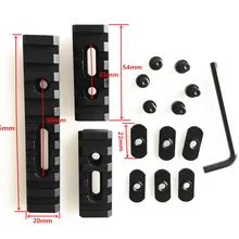 Тактический Подходит для 2," и 4" Пикатинни рельсы ajuste 20 мм Пикатинни Вивер Пистолет Аксессуары para MOE Handguard caza