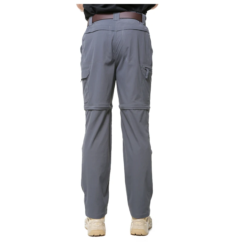 CQB Outdoor Sports Camping Tactical Military Men's Pants Waterproof Multi Pocket Pants Quickly-dry Trousers for Hiking Climbing - Цвет: Grey