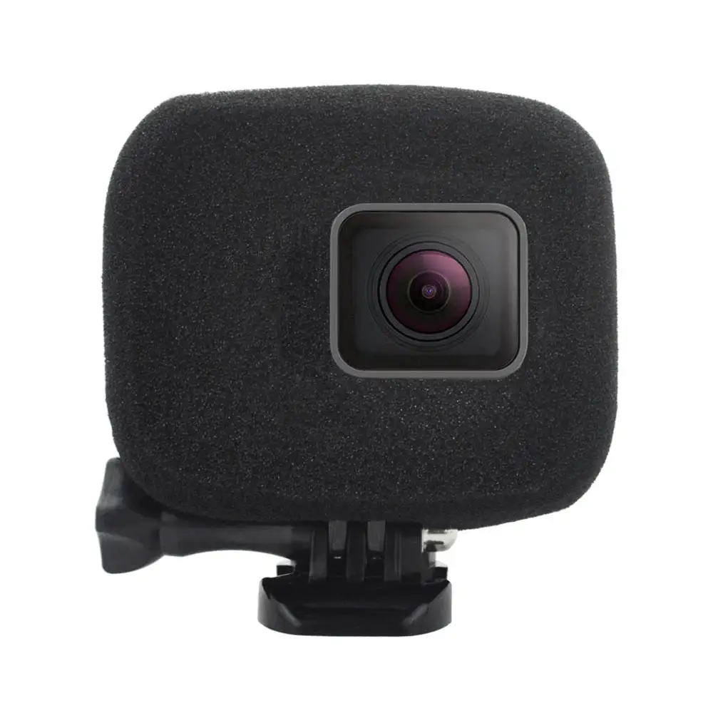 Пенопластовый чехол с защитой от ветра и шума для Gopro Hero 5 6 session Черный