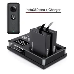 3 в 1 Micro USB зарядное устройство для Insta360 ONE X батарея 60 минут Быстрая зарядка Powerbank перезаряжаемый аккумулятор для Insta 360 батареи