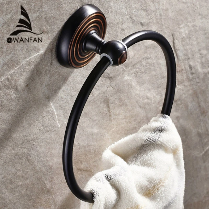 Buy Towel Ring Luxury Black Hanger Towel Rings Antique Towel Ring for Hotel