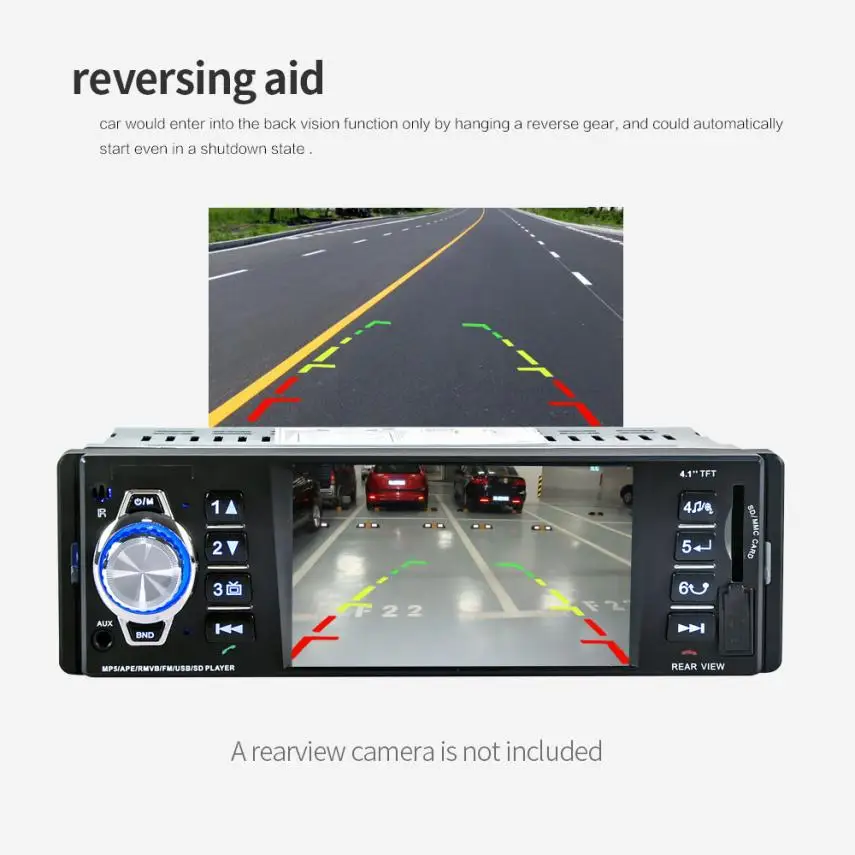 

OMESHIN Car MP5 DVD Player 4.1 HD In Dash Stereo FM Radio USB SD Vehicle Reverse July3 Drop Shipping
