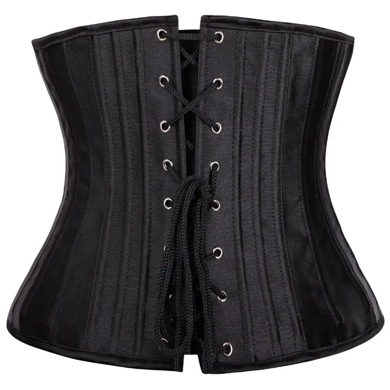 X Hot 28 Spiral Steel Boned Women Waist Trainer Corsets And Bustiers Body Cincher Black/Beige Plus Size Underbust Top Lingerie X Hot 28 Spiral Steel Boned Women Waist Trainer Corsets And Bustiers Body Cincher Black/Beige Plus Size Underbust Top Lingerie
