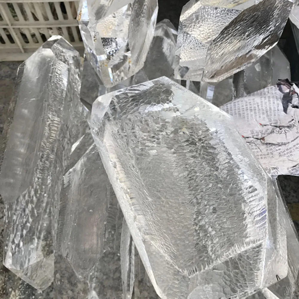 DS прозрачный синтетический кварцевый хрустальный куб исланный Spar исцеляющий