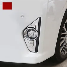 lsrtw2017 car styling stainless steel car front foglight trims for toyota alphard toyota vellfire 2015 2016 2017 2018
