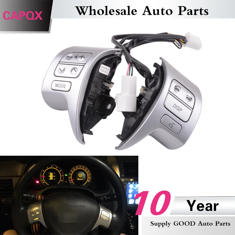 CAPQX для Toyota Corolla 2007- комбинированный переключатель Многофункциональное рулевое колесо аудио кнопка OEM#84250-02200