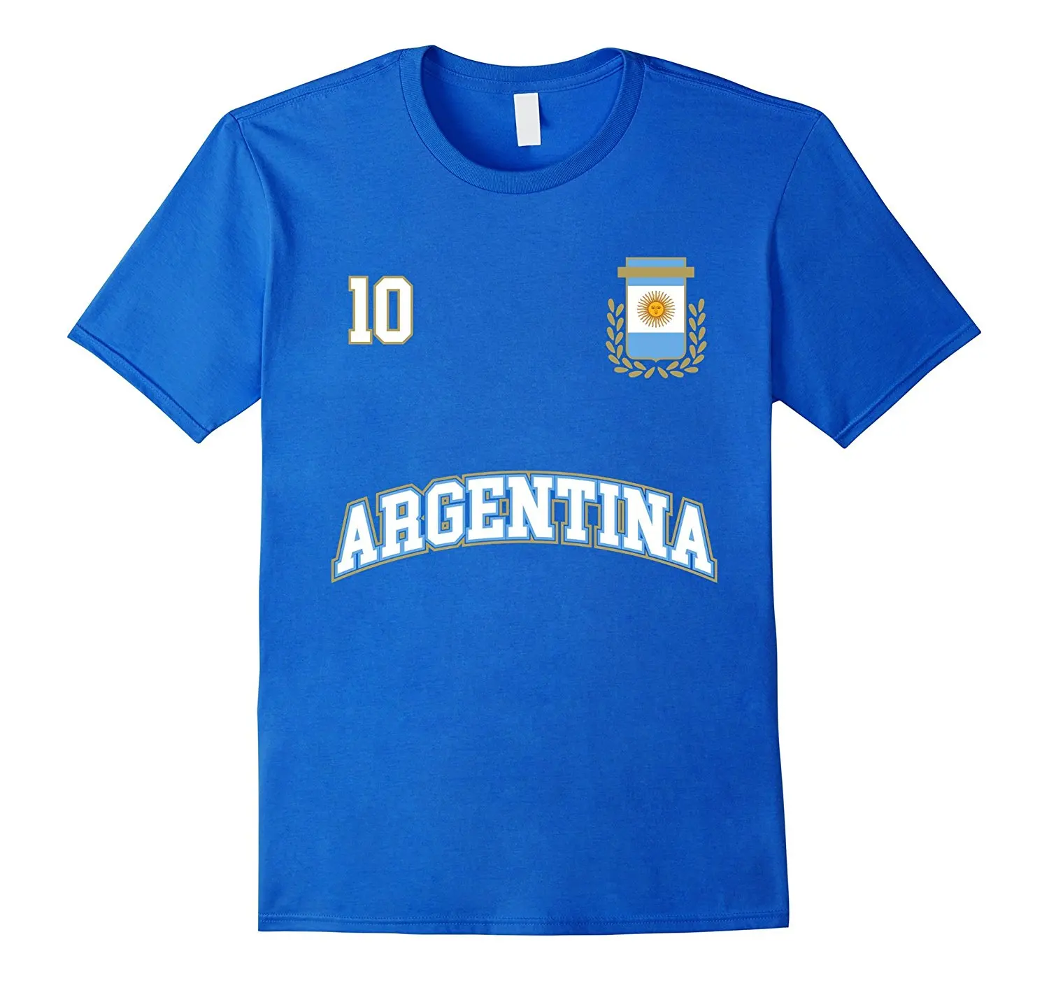 Новинка 2019 Мужская футболка одежда размера плюс Argentina номер 10 футболки для