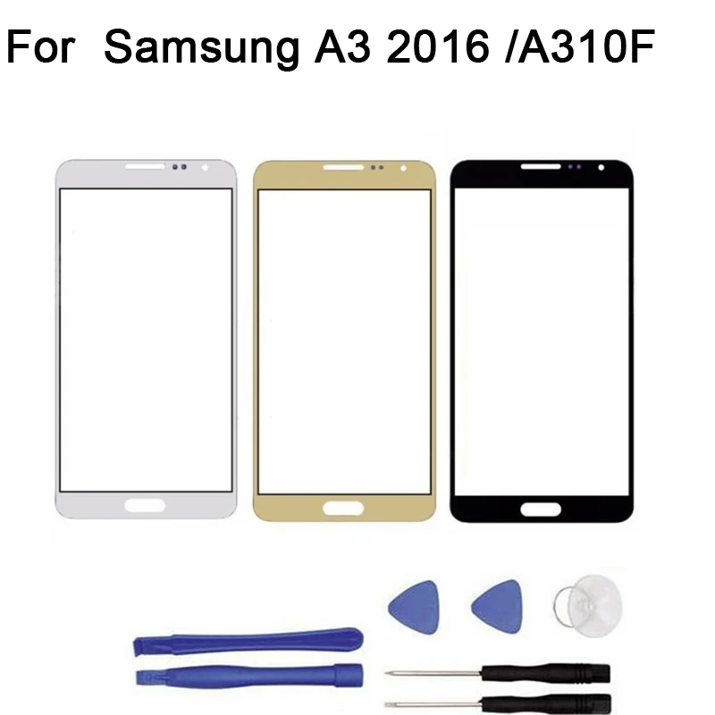 Для samsung Galaxy A3/A5/A7 A310F A510F A710F Переднее стекло для сенсорного экрана замена сенсорной панели+ инструмент