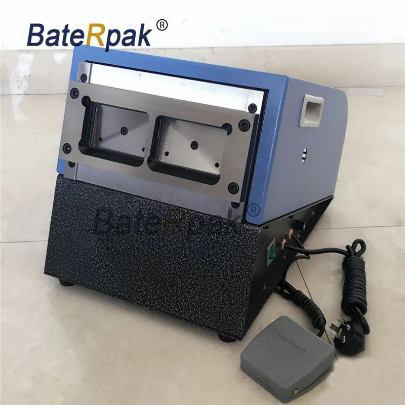 BateRpak D-019 Электрический ПВХ груди карты пробивая, бумага, идентичность, удостоверение личности резак для бумаги, угол резца 220 В