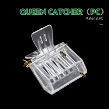 2 uds Bee Queen Catcher incoloro plástico transparente Clip Cage equipo de apicultura herramienta apicultor equipo sala de aislamiento