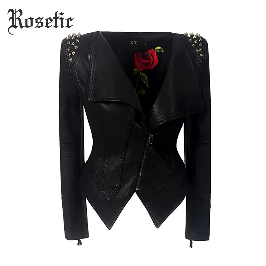 Autumn Winter Pu Leather Jacket Faux Soft Leather Coat