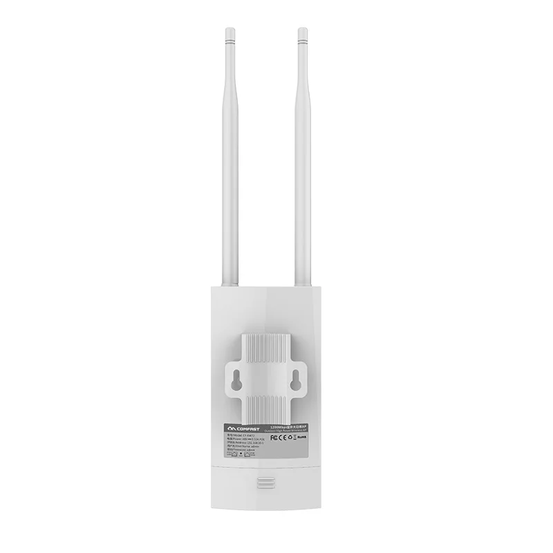 2.4G&5.8G 300Mbps~1200Mbps 48V PoE 27dBm Outdoor wireless AP CPE wifi router signal booster base station with antennas for park