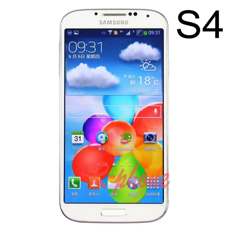 Оригинальный камкордера Самсунг Galaxy S4 i9500 i9505 мобильный телефон разблокированый