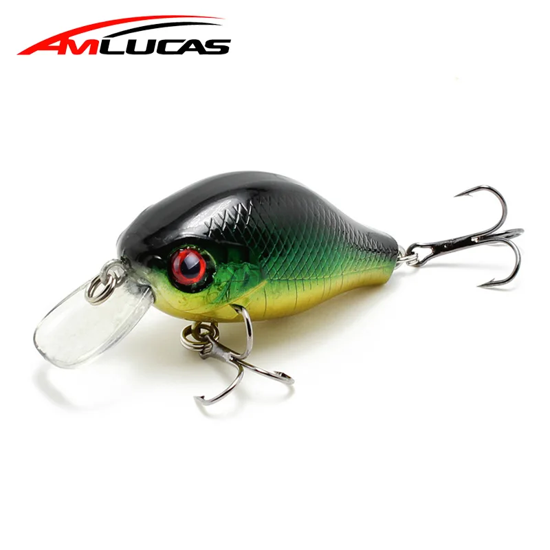 Amlucas 5.5 سنتيمتر 8.4g Crankbait الصيد إغراء VIB العائمة الاصطناعي اليابان الصلب الطعم Pesca السنانير الأسماك Wobblers الصيد معالجة WW179