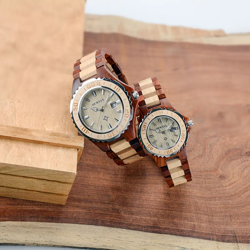 BEWELL WOODEN WATCH