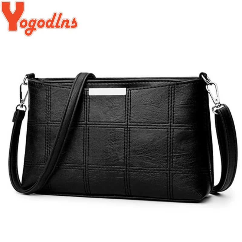 Yogodlns النساء منقوشة حقيبة ساعي بو الجلود حقائب كتف المرأة Crossbody حقيبة السيدات مصمم حقيبة يد فاخرة حريمي