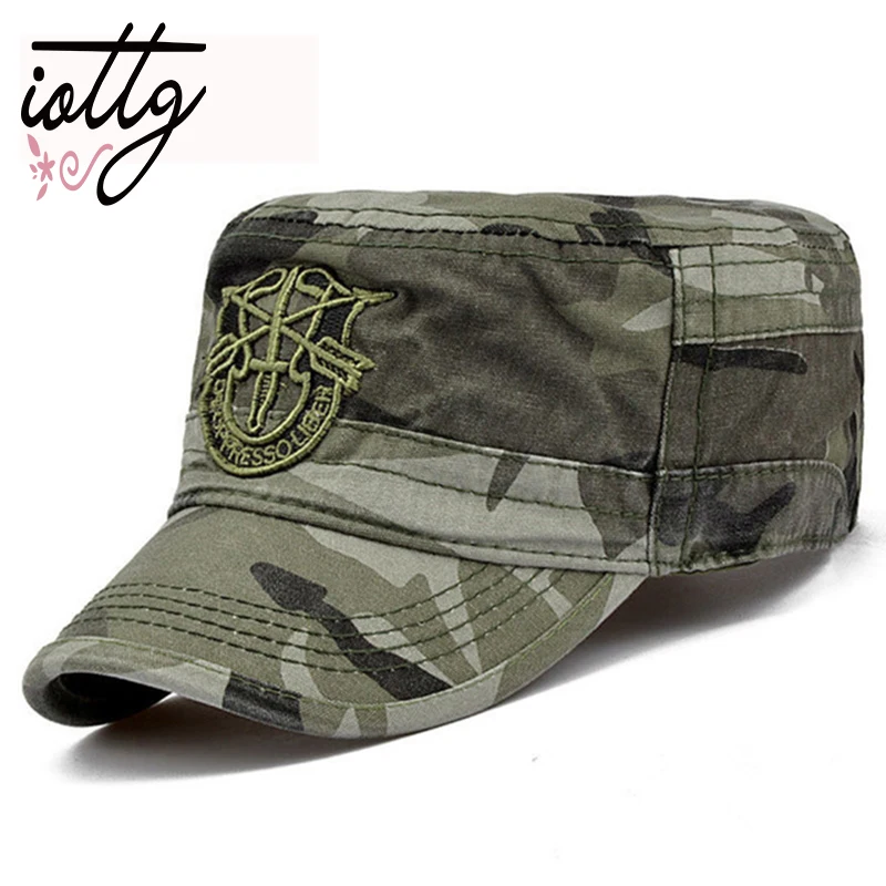 

Men Tactical Army Camouflage Flat Cap Hats For Women Men Summer Camo Army Baseball Caps Adjustable