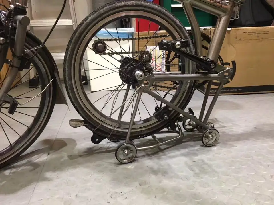 Lega di titanio Portapacchi Posteriore per Brompton Bicicletta 180g di alta  qualità|rear rack|rack for bicyclerear bicycle rack - AliExpress