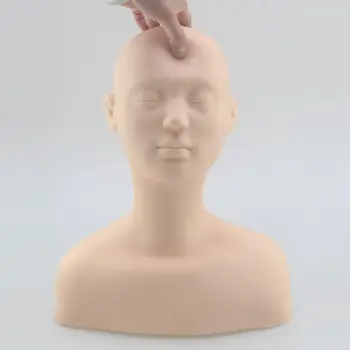 

High Quality Silicone Female Cosmetology Mannequin Training Heads,Makeup Mannequin Head,Practice Manikin Head Bust
