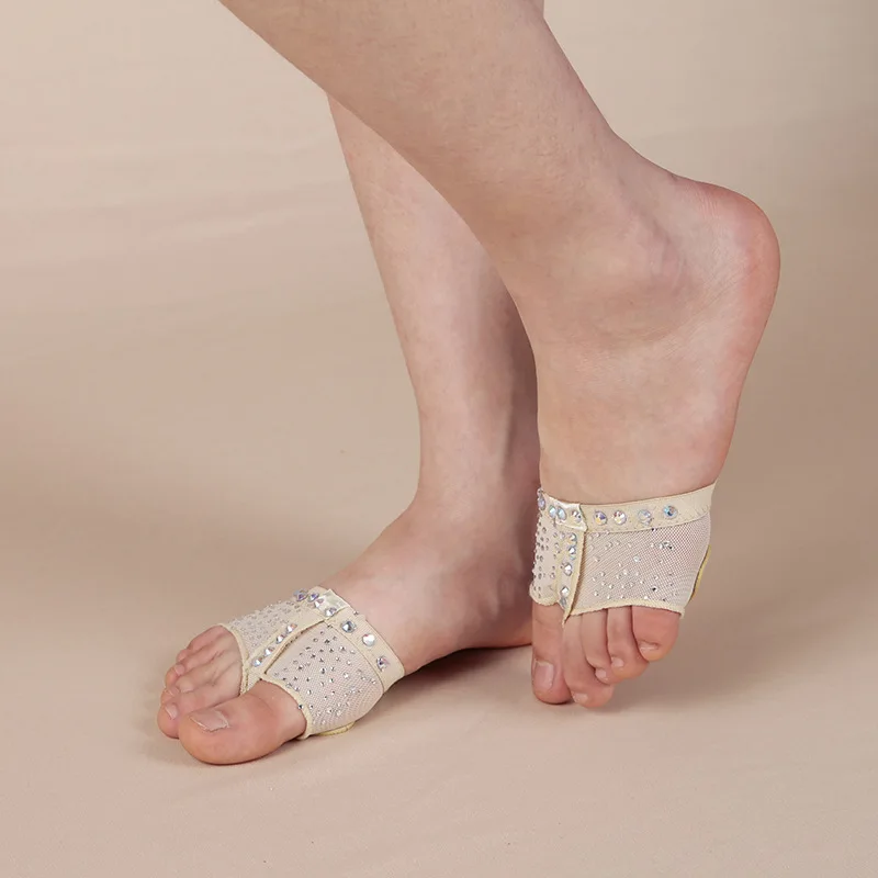 Professional Belly Lyric Dance Toe Practice Shoe Foot Thongs Half Sole Footundeez For Modern Dance Socks Sandal Step Gym Shoes 5