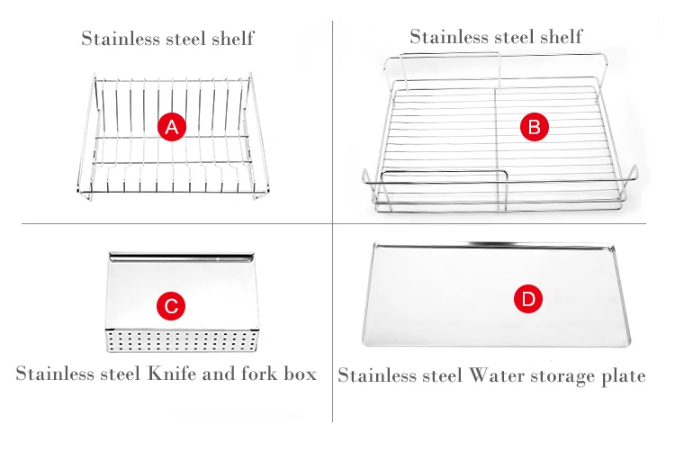 Кухонный стеллаж для хранения, полка из нержавеющей стали, сушилка для чаши, стеллаж для хранения тарелок