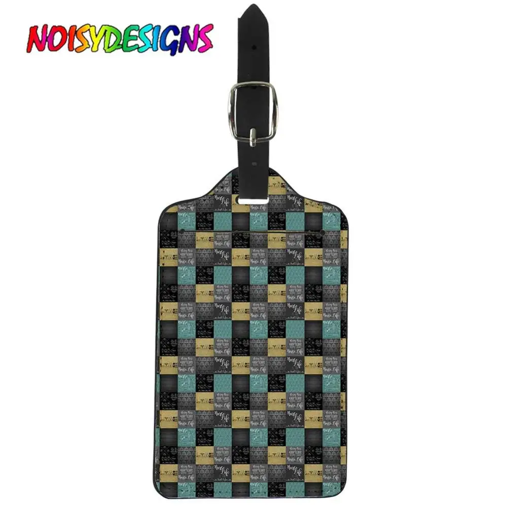NOISYDESIGNS чемодан метки милые животные собака Дельфин бирка для чемодана стрелки печати Чемодан Адрес держатель этикетки Дорожная карта - Цвет: WZH0774Z24