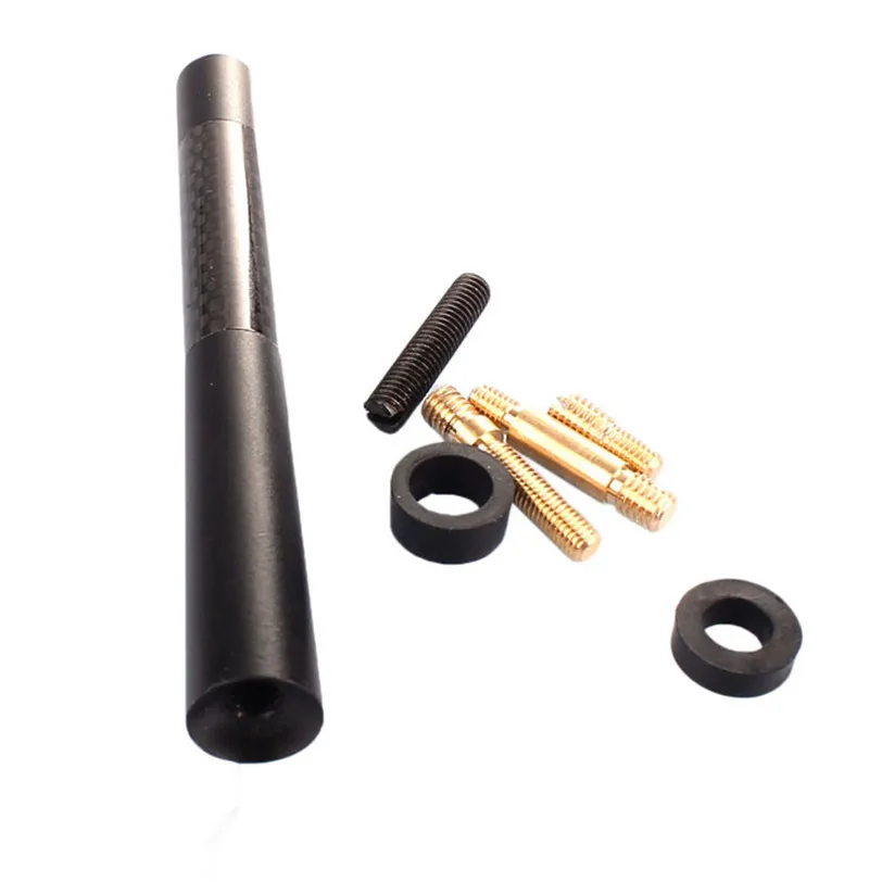 

Universal Short Radio Carbon Fiber Car Antenna 12CM Screw Aluminum new car-styling high quality car accessories