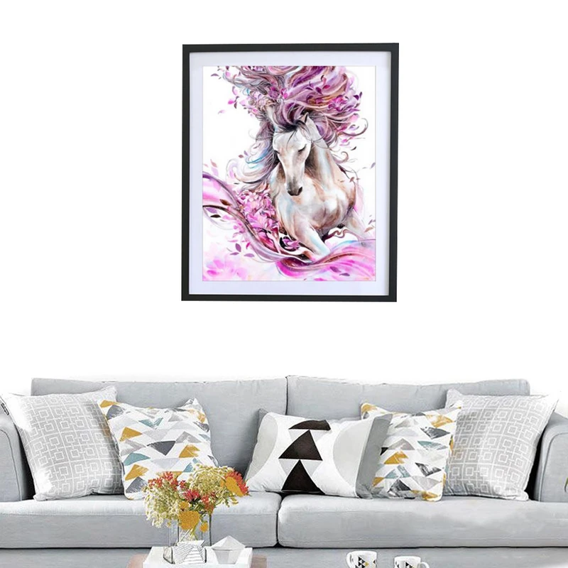 Horse 5D 0*30cm Diamond Embroidery Painting DIY Cross Stitch Craft Kit Tool Home Decor