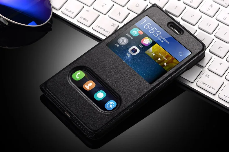 Leather Case For Huawei Honor 4C Pro Flip back Cover For Huawei 4C Pro Honor TIT-L01 Protective Phone Bag Cases Fundas Window