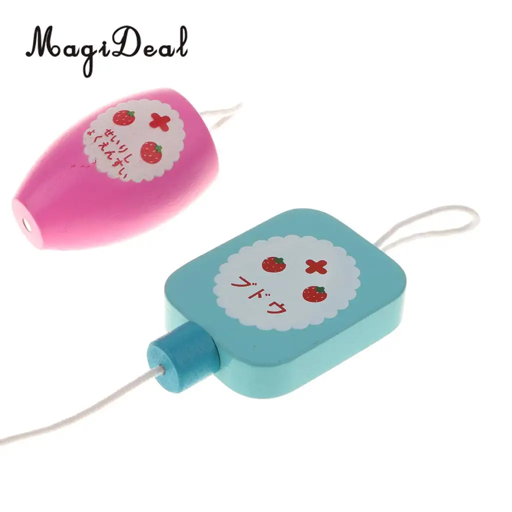 Wooden Strawberry Hospital Drip Stand Medical Kits Kids Pretend Role Play Activity Toy Educational