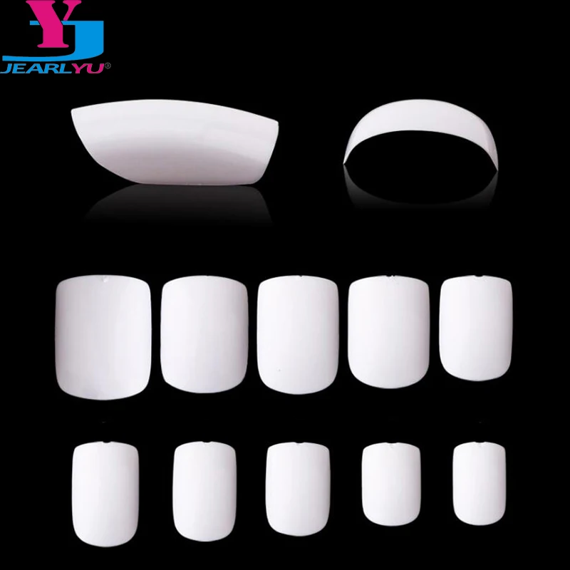 

Tips Nails 500pcs French Nail Professional Nail Tips Short Square Head False Nails DIY Corta Tips Capsules Ongles Bara Tool Kit