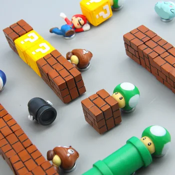 

New 3D Super Mario Luigi Cartoon Animal fridge magnets whiteboard sticker Refrigerator Magnets Kids gift Home Decoration