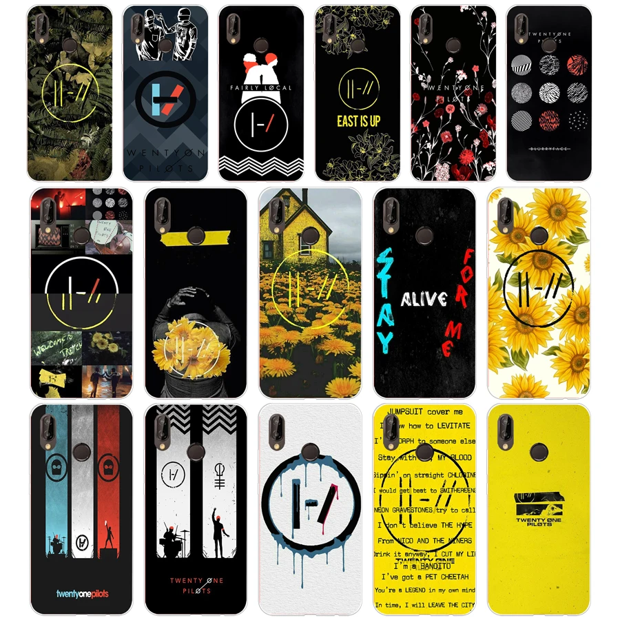 

127SD Twenty One Pilots 21 Pilots Soft Silicone Tpu Cover Case for Honor 10 huawei p mate 10 20 lite y5 y6 prime 2018