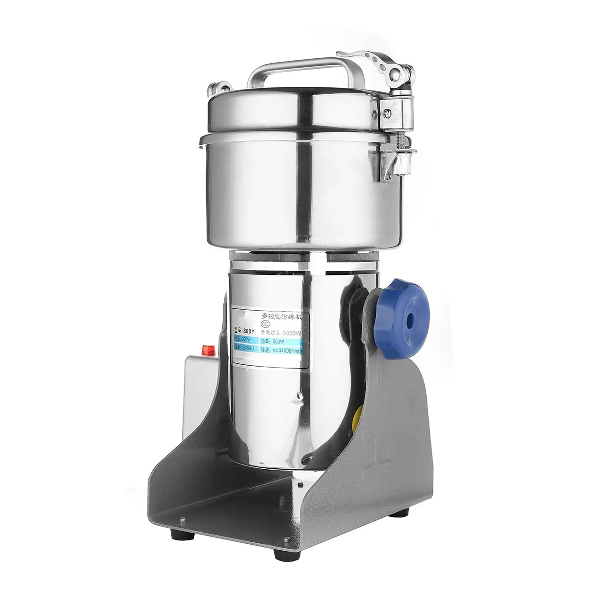 500W 800g Electric Herb Grain Grinder Cereal Mill Flour Coffee Wheat Cereal Grinding Pulverizer Food Machine Grinder Tool