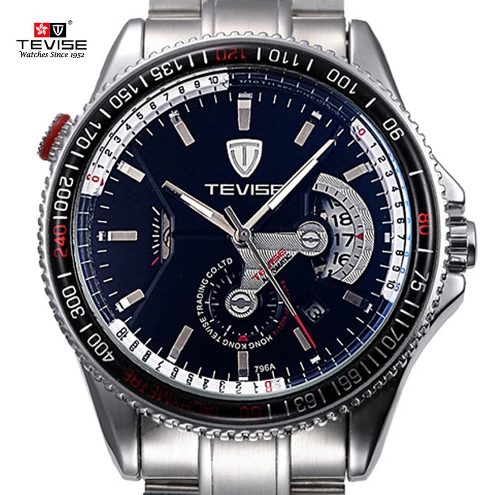 TEVISE Automatic Watch Mechanical Watches With Automatic Winding Top Brand Luxury Sport Relogio Automatico Masculino Men's watch