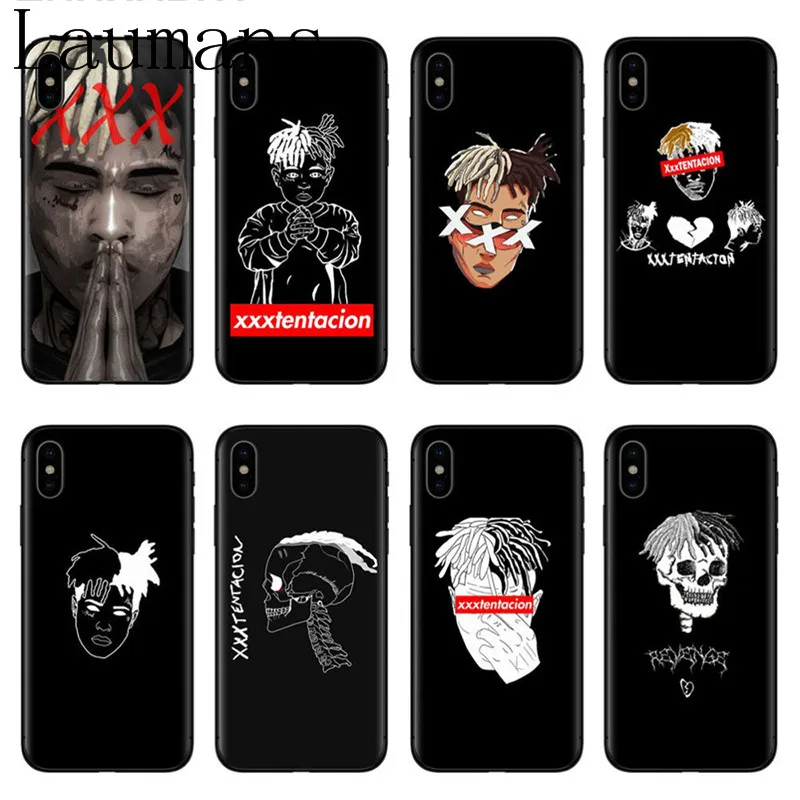 Laumans Xxxtentacion Чехлы для iPhone X Мягкий силиконовый чехол телефона Coque 5 5S SE 6 SPlus 7 Plus 8 |