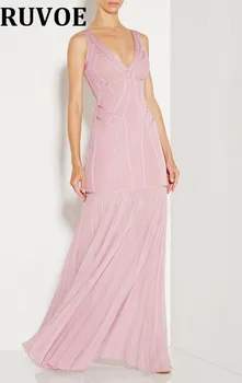

Longue Sexy Backless V-neck Jacquard Maxi Bandage Evening Party Dress Long Prom Party Formal Dresses Vestido de Festa