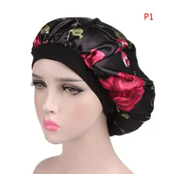 Для женщин s удобные Атлас Дамы тюрбан Кепки s Шапки ночь Кепки широкий диапазон выпадения волос Чемо Hat